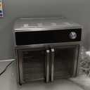 Kalorik MAXX Air Fryer Oven, 26 Quart 10-in-1 Countertop Toaster Oven & Air Fryer Combo - Fry, Bake, Roast, Rotisserie, & More, Large Glass French Doors & 9 Accessories, 1700-Watts, Stainless Steel