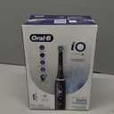 Oral-B iO Series 6 Rechargeable Electric Toothbrush with Visible Pressure Sensor to Protect Gums, 2 Minute Timer, 5 Cleaning Settings, 1 Replacement Toothbrush Head, and Travel Case, Black