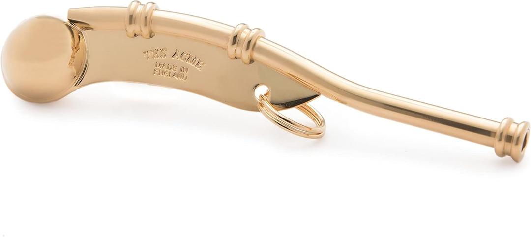 ACME No 12 British Admiralty pattern Boatswain (Bosun) pipe. Professional quality solid brass navy military whistle. Made in the UK. Includes full instructions (24ct Gold Plated) ACME No 12 British Admiralty pattern Boatswain (Bosun) pipe. Professional quality solid brass navy military whistle. Made in the UK. Includes full instructions (24ct Gold Plated)