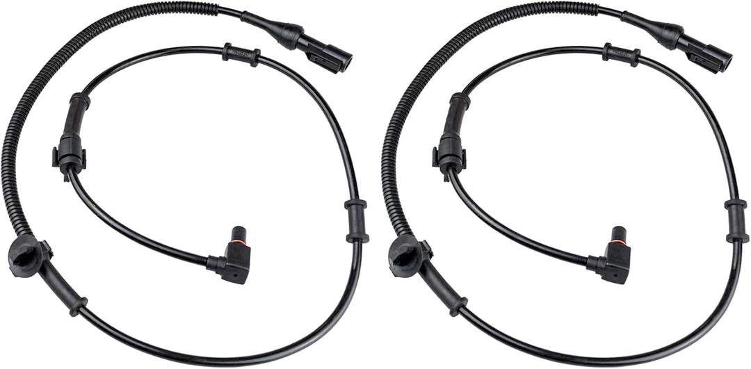 Front ABS Wheel Speed Sensor Left Right fit for 4WD 1999 2000 2001 2002 2003 2004 Ford F250 F350 F450 F550 Super Duty Truck, Ford Excursion, Driver Passenger Side, ALS197