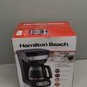 Hamilton Beach 12 Cup Programmable Drip Coffee Maker Machine, Regular & Bold Brew Options, Auto Pause and Pour, Glass Carafe, Black with Stainless Accents (46299J)
