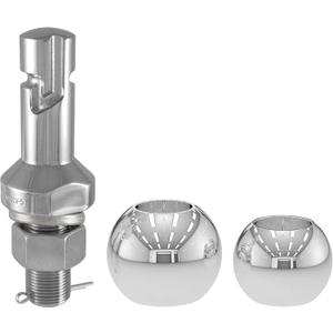 CURT 42280 2 and 2-5/16-Inch Chrome Steel Switch Ball Set, Up to 8,000 lbs. GTW
