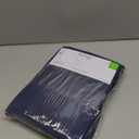 Royale Linens 100% Organic Cotton Full Flat Sheet Only - Super Soft - Percale Top Sheets - Full Flat Sheet Sold Separately - Breathable, Cool & Crisp Lake Blue Sheets Only (81" x 96", Navy)