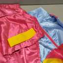 80s Track Suit for Women, 2 Piece Color Block Sweatsuits Neon Outfit Retro Sweatsuits for Themed Party (Small)