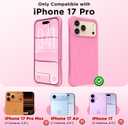 Magnetic for iPhone 17 Pro Case 6.3", Compatible with MagSafe, [Integrated Silicone Camera Control Cover] [Screen Protector], 2X MIL-STD Drop Protection Case for iPhone 17 Pro, Tender Pink