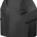 Grill Cover, 40 inch Small Gas Grill Cover for Outdoor Grill, Waterproof, Weather Resistant, UV & Fade Resistant, BBQ Grill Cover with Hook and Loop Straps, Black (40 inch, Black)