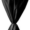 Electric Fan Dust Cover 420D Heavy Duty Standing Round Fan Cover Washable All Electric Fan Sleeve Waterproof Dustproof Protective Cover for Pedestal Stand Fan Floor Fan - Black (Black, 61x72 cm)