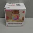 Mini Karaoke Machine, Portable Bluetooth Karaoke Speaker with 2 Wireless Microphones and Party Lights for Kids and Adults, Birthday Gifts for Girls Boys Family Home Party (Black 2 Mics)