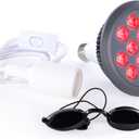 hooga Red Light Therapy Bulb, 660nm & 850nm Red & Near Infrared Light, 12 Dual-Chip LEDs, Targeted Light Bulb with Base & Braided Power Cord for Home Wellness Routine, HG24