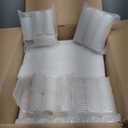 Shihanee 60 Pcs Pillar Candles and Glass Cylinder Vases Clear Cylinder Holders for Slim Pillar Candles Table Decoration (White)