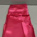 Homiest 6 Pack 60 Inch / 5ft Round Tablecloth Satin Table Cover, Hot Pink Table Cloth Overlay for Wedding Reception Graduation Banquet