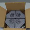 Anti Vibration Pads for Washing Machine - Double Heighten Washer and Dryer Pedestals High Hard Wearing Square Rubber Foot Pads, Noise Cancelling and Shock Support Protects Pedestals (3.14 Inch Double Heighten)