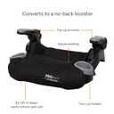Baby Trend Protect 2-in-1 Folding Booster Seat, Midnight Black Fold-Flat Travel-Ready Design, Lightweight Build, Belt-Positioning Comfort, Manufacturing Date: 05/23/2026