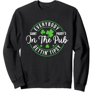Funny St Patrick's Day Sweatshirt (Black)