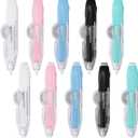 10 PCS Correction Tape Pens White-Out Applicator with Protective Cover, Smooth Ink Tape, Aesthetic Pen Design for School & Office Supplies (Retractable & Refillable)