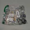 10 Pack Flanged Ball Bearings 5/8" x 1-3/8" x 1/2", Pre Lubricated, for Lawn Mower, Wheelbarrows, Carts & Hand Trucks Wheel Hub, Replacement for JD AM118315, AM35443, Stens 215-038, 215-061 Etc