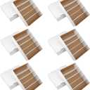 HIMOMO 6 Pack Card Storage Box, 3700 Count Trading Card Storage Box White Sports Storage Card Box Organizer Sorting Tray Cards Sleeve Cases Box for Storing Protecting and Organizing Soccer Cards