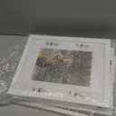 KINLINK 8x10 Picture Frame White Set of 4, Wooden Photo Frames Matted 5x7 with Plexiglass for 5x7 with Mat or 8x10 without Mat for Table and Wall Display