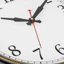 Bernhard Products Large Wall Clock 18" Quality Quartz Silent Non Ticking, Battery Operated for Home/Living Room/Over Fireplace, Beautiful Decorative Timeless Stylish Dark Brown XL Clocks, Easy to Read