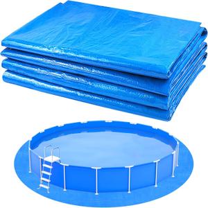 YEXEXINM 19.7Ft Round Pool Ground Cloths Swimming Pool Ground Cloth,Round Pool Liner Pad for 18ft Above Ground Swimming Pool,Heavy Duty Pool Ground Mat Protector to Prevent Puncture Pool Ground Tarp