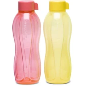 Tupperware Aqua-Safe Plastic Water Bottle, Set of 2(1 Litre Each)