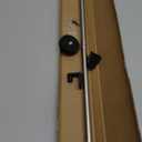 YYST Type A 16"-39.5" Magnetic Curtain Rod for Metal Door,Magnetic Window Caf, French Door Sash Rod W Magnets (Black -1)