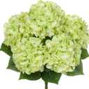Hollyone Green Hydrangea Artificial Flowers Large Artificial Hydrangeas Silk Flowers for Home Decor Indoor Wedding Flowers Bouquets Faux Flowers Kitchen Centerpiece Table Decorations