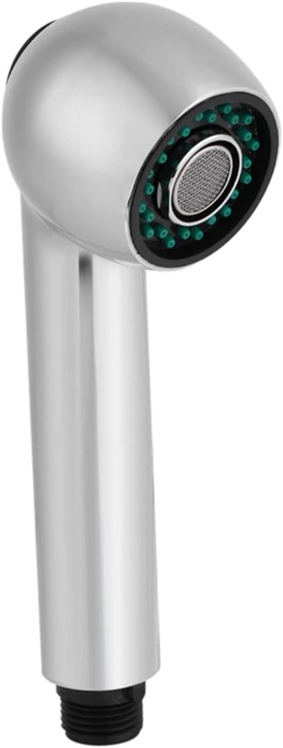 Pull Out Sink Sprayer Head Replacement, Kitchen Sink Faucet Sprayer Head, Pull Down Tap Nozzle Spout High Flow Shower Head Chrome Part Hot for Personal Hygiene, G1/2 or 13/16 In Male Connector