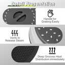 12" Microwave food Cover & Mat,Large Vented Collapsible Splatter Guard dish Plate lid & Silicone Round Kitchen mat