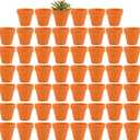 Fcacti 54 Pcs Small Mini Clay Pots 2.1'' Terracotta Pot Clay Ceramic Pottery Planter Cactus Flower Pots Succulent Nursery Pots- Great for Window Boxes, Cactus, Plants, Crafts, Wedding Favors