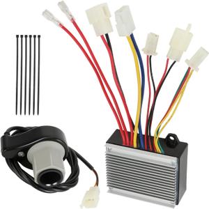24V MX350 Controller Kit Replacement for Razor E200 E300 Electric Scooter MX350 (V33+) Dirt Rocket Bike, Control Module for E300 (V13+) E200 (V13+) E-Scooter with Throttle Part
