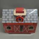 SIMPLIPLAY Farm Animal Toys with Portable Large Wooden Barn for Kids 3+ Years Old, 10 PCS Farm Animals Figures for Boys, Girls, Animal Lovers, Ideal Gift for Kids Toddlers, Improve Fine Motor Skills