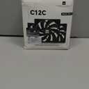 Thermalright TL-C12C X3 CPU Fan 120mm Case Cooler Fan, 4pin PWM Silent Computer Fan with S-FDB Bearing Included, up to 1550RPM Cooling （3 Quantities）