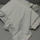 Likiyol White Velvet Curtains for Living Room 84 Inch Ruffle Christmas Blackout Curtains for Bedroom with Tieback, Thermal Insulated Rod Pocket Window Curtain Darkening Drapes 52" W x 84" L, 2 Panels