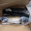 SHW Mobile Height Adjustable Laptop Rolling Cart with Height Adjustment from 28" to 33", Black (Standard - 15'' x 25'')