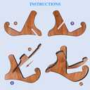 Wooden Guitar Stand, Detachable Non-Slip Wood Guitar Stand Holder Floor for Acoustic Electric Classical Bass Guitars