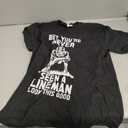 BET YOUR NEVER SEEN A LINEMAN look this good black shirt, M 