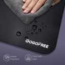 Glass Gaming Mouse Pad, Professional Esport Tempered Glass Mouse Pad Ultra-Smooth Micro-Etched Surface for Top Speed and Control,Hard Mousepad Black (XL 19.7'' L x 15.8'' W)
