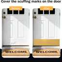 Door Kick Plate 36 Inches, 2-Pack, Aluminum, Anti-Scratch, Anti-Corrosive Metal for Dog Scratching, Interior & Exterior Use, Screws for Wood & Metal Doors (Gold, 6x34)