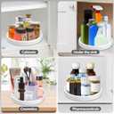 Lazy Susan Organizers, 10'' Set of 4, Non-Skid Lazy Susan Turntable for Cabinet, Pantry Storage, Kitchen, Refrigerator Organizing, Rotating Spice Rack