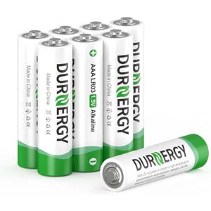 DURNERGY AAA Batteries 8 Pack, 1.5V Triple A Battery FR03, Longest-Lasting Lithium AAA Size Batteries