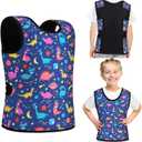 Janmercy Compression Vest for Kids Boys Soft Breathable Compression Vest Girls Cute Comfort for Back to School Children(Dinosaur,Medium)