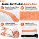 20FT Construction Trash Chute, Heavy Duty Debris Chute with Zip Ties | Connectable Roofing & Construction Waste Chute for Roof, Window, Balcony, Remodeling & Demolition, 1 pack 20 FT