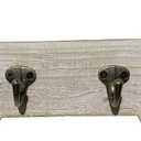 Vintage Style Dog Bone Hook Wall Mounted Coat Rack Rustic Wall Hanging Leash Holder