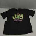 Joy to The World Jesus Christian Merry Christmas Holiday T-Shirt, Size Small, Black 