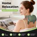 2026 Upgrade Edition 4D Neck and Shoulder Heat Massager, Wireless Portable Neck Massager, Relieves Muscle Pain, Simulates Deep Tissue Massage of Human Hand, Ideal Gift.Emerald Green