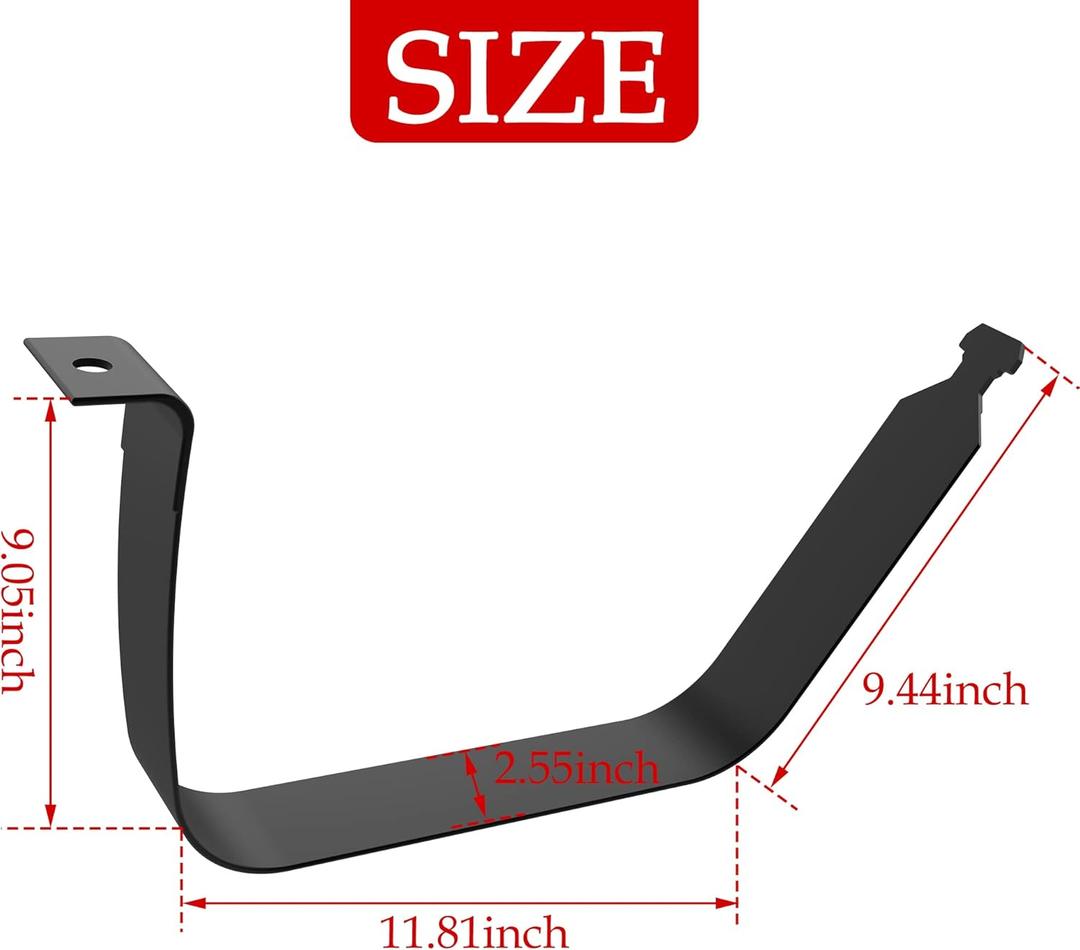 1PC Fuel Tank Straps Black Gas Tank Straps Gas Tank Strap Be Applicable Cadillac / Chevrolet / GMC Models