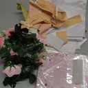 Fairy 1st Birthday Party Decoration Girl, Our Little Fairy is Turning One Backdrop Photo Banner Cake Topper High Chair Banner Boho Foil Balloon Garland Arch Kit Artificial Flowers Garland