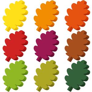 Kisston 360 Pcs Leaf Cutouts Paper 3.9 Inch Fall Cutouts for Bulletin Board Autumn Colored Maple Leaves Shaped Die Cuts for Thanksgiving DIY Craft Projects Classroom Decor