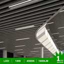LightingWill LED Shop Light 3FT 14W, Natural White 4000K, Linkable T5 Integrated Fixture, Utility LED Ceiling and Under Cabinet Light, Corded Electric with Built-in ON/Off Switch, 10 Pack